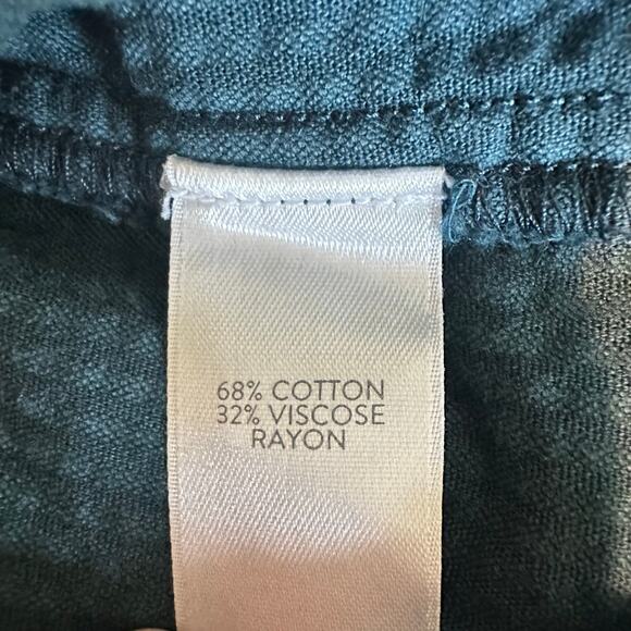 J. Jill Corduroy Shirt Dress 3/4 Sleeve Peacock Green M - Picture 8 of 11